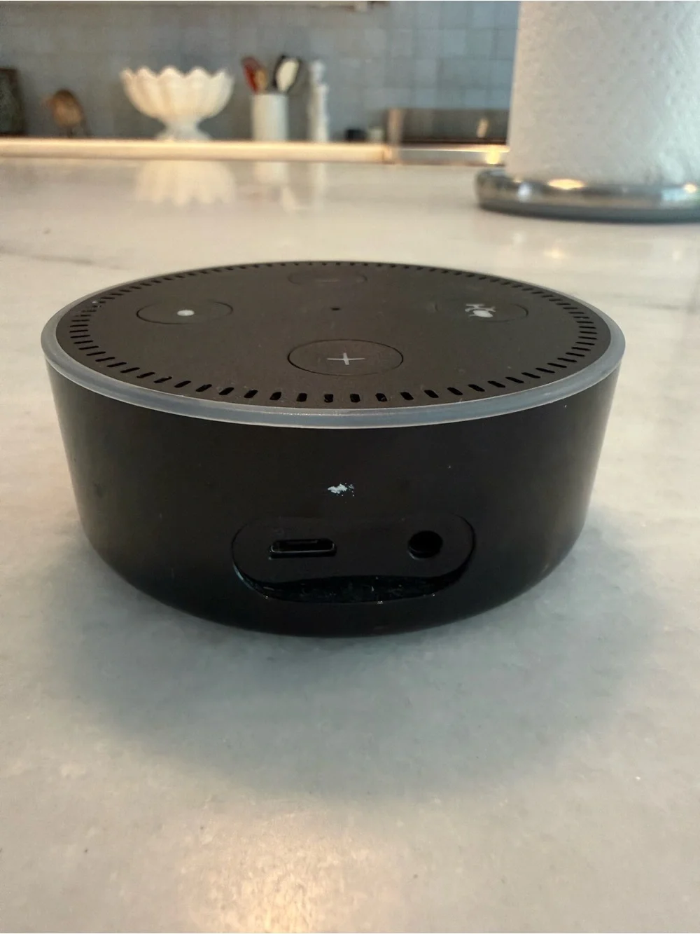 Amazon Echo Dot 2nd Generation Smart Speaker with Alexa Black w/ Power Cord - Picture 3 of 6